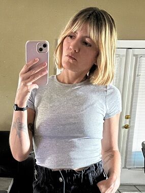 Ribbed crop top